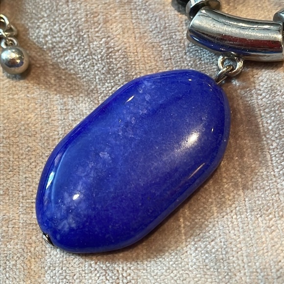 Chico’s Lapis Lazuli Station Necklace - Picture 3 of 8